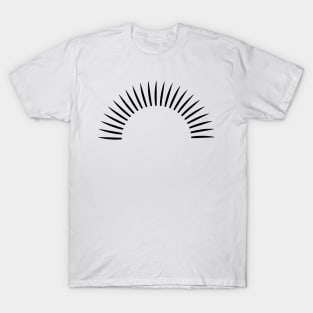 black waves rays design T-Shirt